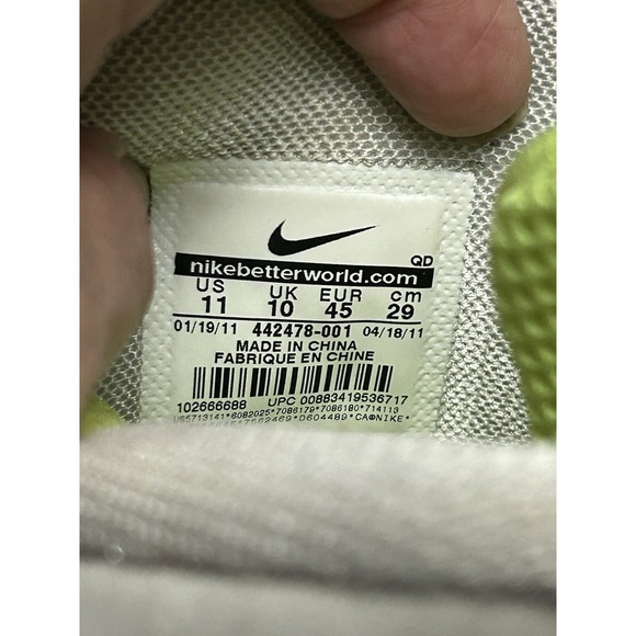 Nike Air Max Griffey Fury Volt Dark Grey Black 442478-001 Men\'s Size 11 Vintage main image 4